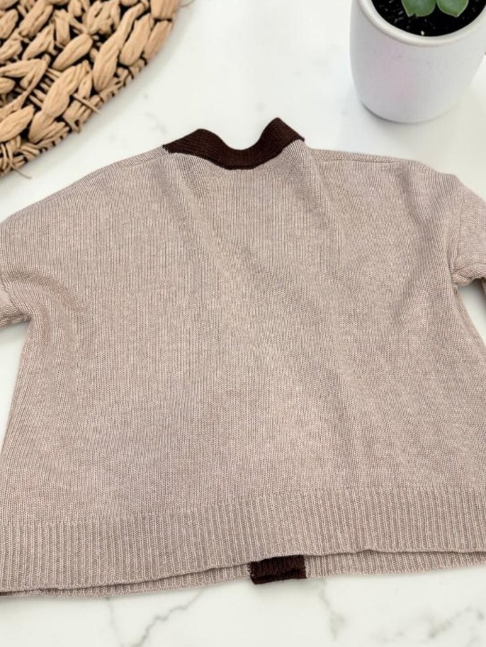 ASTRID Wool Cashmere Blend Button Cardigan One Size Fits Most - Picture 7 of 7